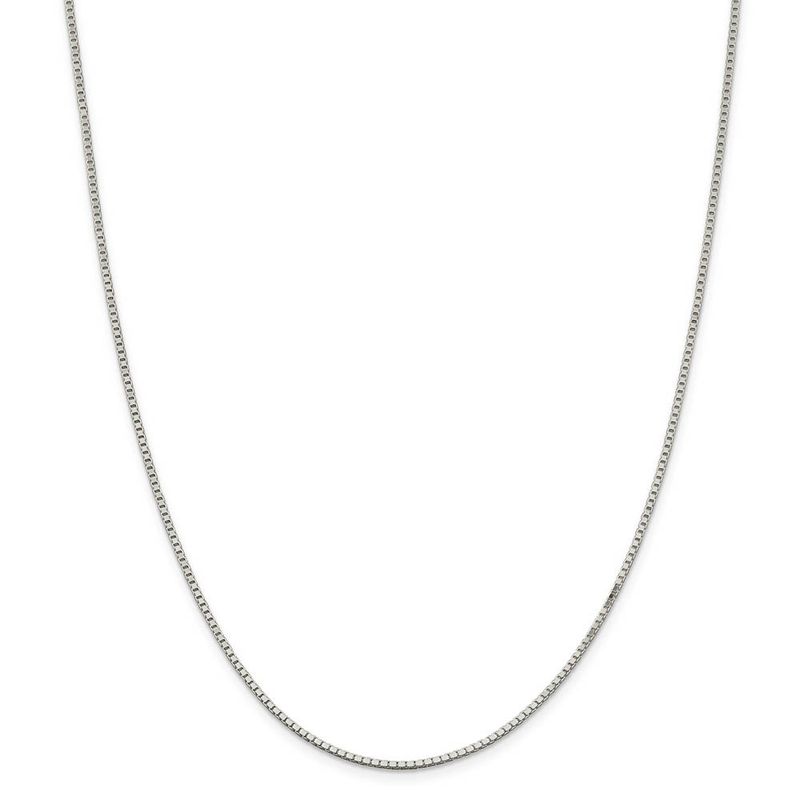 1.5mm Sterling Silver, Box Chain Necklace, 20 Inch